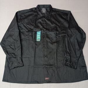 Dickies Essential Work Shirt Men Size 3XL Black Temp Control